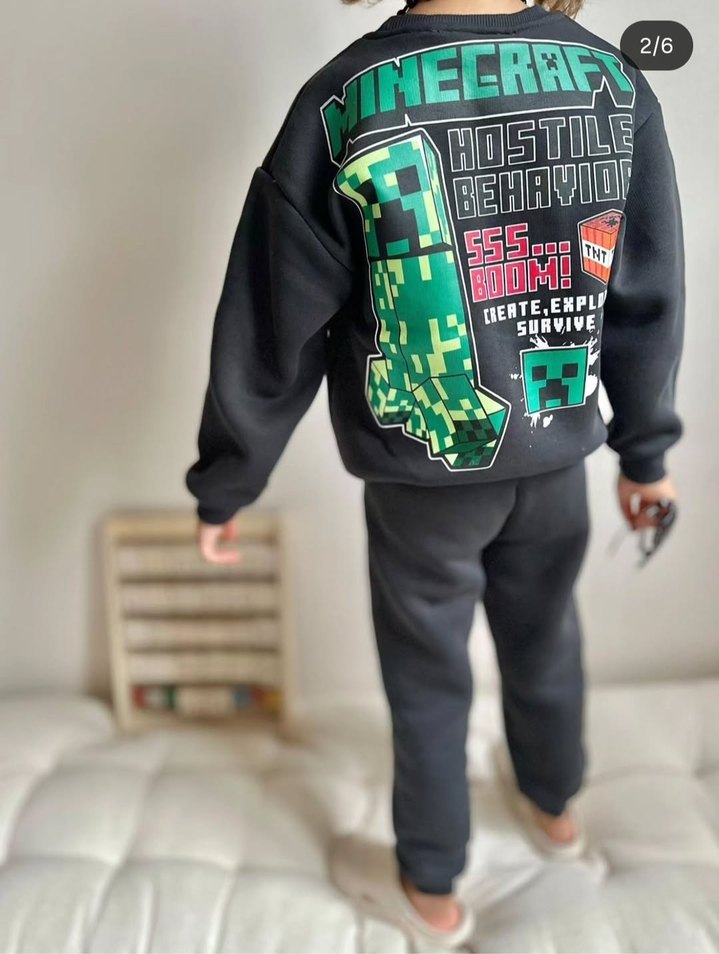 minecraft baskılı takım - Görsel 2