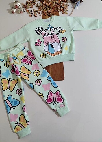 Daisy duck baskılı şardonlu takım