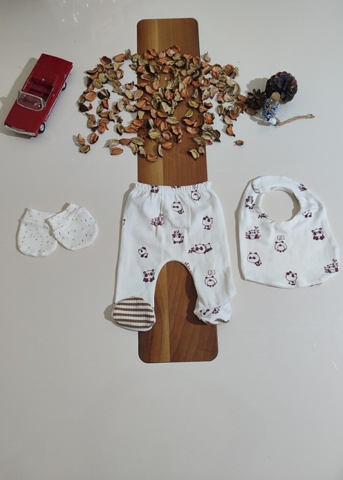 Panda baskılı 5 lı set - Görsel 3