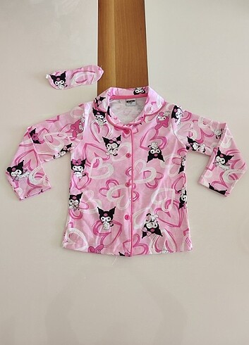 5 Yaş Beden Kuromi baskılı pijama takımı