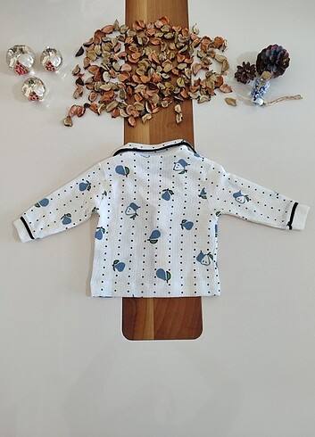3 Ay Beden Armut desenli pijama takımı
