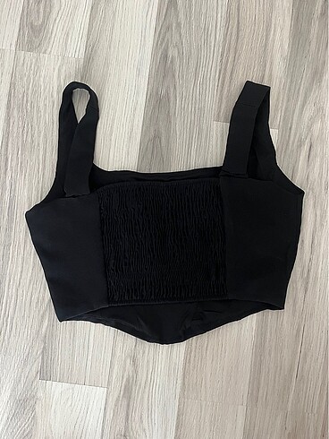 Stradivarius KORSELİ STRADİVARİUS CROP