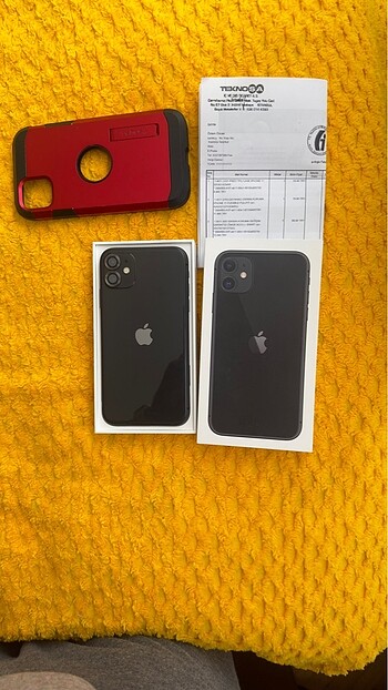 İphone 11 128 gb siyah omur boyu ekran koruyucu paketli