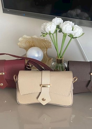 Deri Kemer Detaylı Kadın Çanta renkleri mevcuttur - Görsel 3