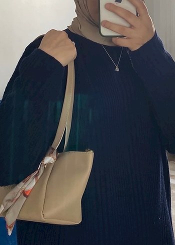 Bej Baskılı Kadın Omuz Çantası - Görsel 2