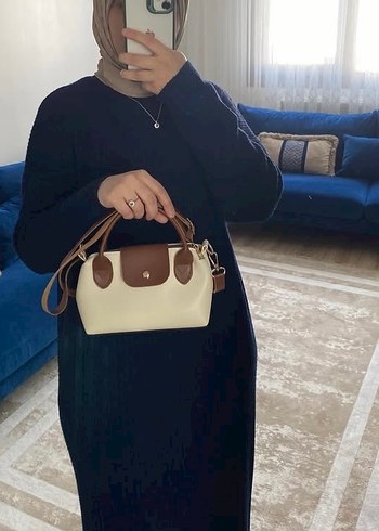 Minimalist Beyaz Deri Kadın Çanta - Görsel 3