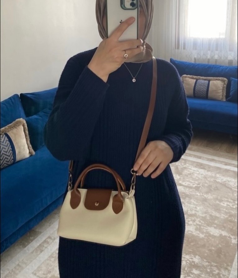 Minimalist Beyaz Deri Kadın Çanta - Görsel 2