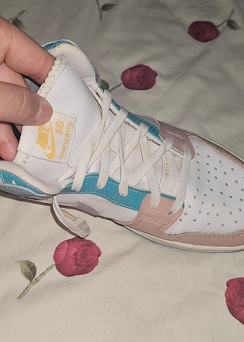 38 Beden pembe Renk orijinal Nike SB Pastel Renkli Kadın yüksek taban Spor Ayakkabı