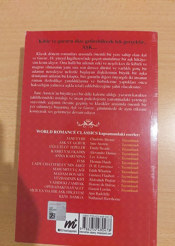 Jane Austen - Aşk ve Gurur Romanı
