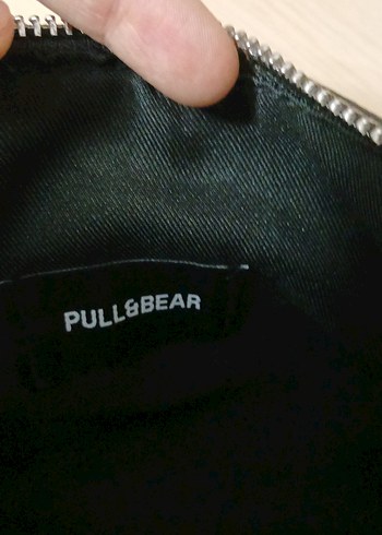 Pull and Bear Siyah Deri Kadın Omuz Çantası