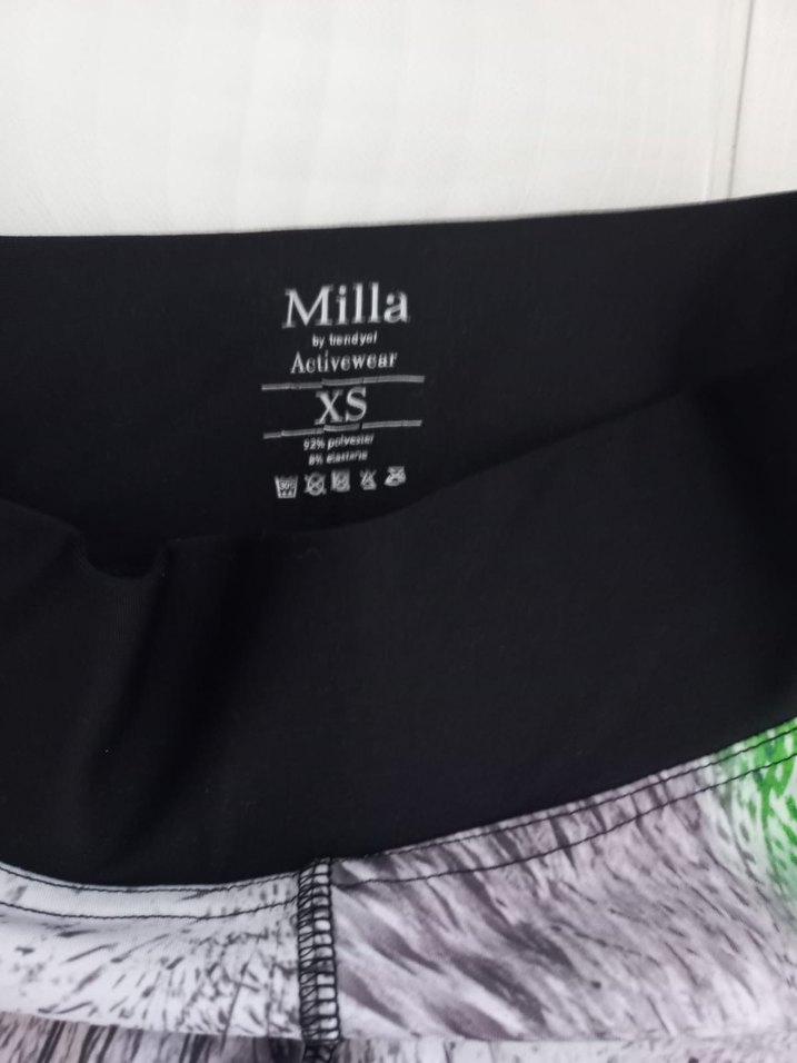 Yeşil Batik Desenli Spor Tayt - Görsel 3