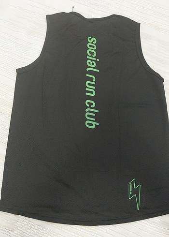 Siyah Baskılı Erkek Kolsuz Spor Atlet - Görsel 2