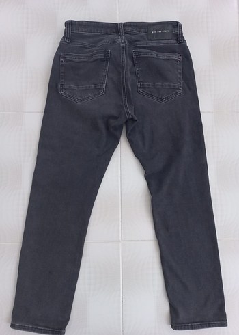 Gri Regular Fit Erkek Denim Pantolon - Görsel 3