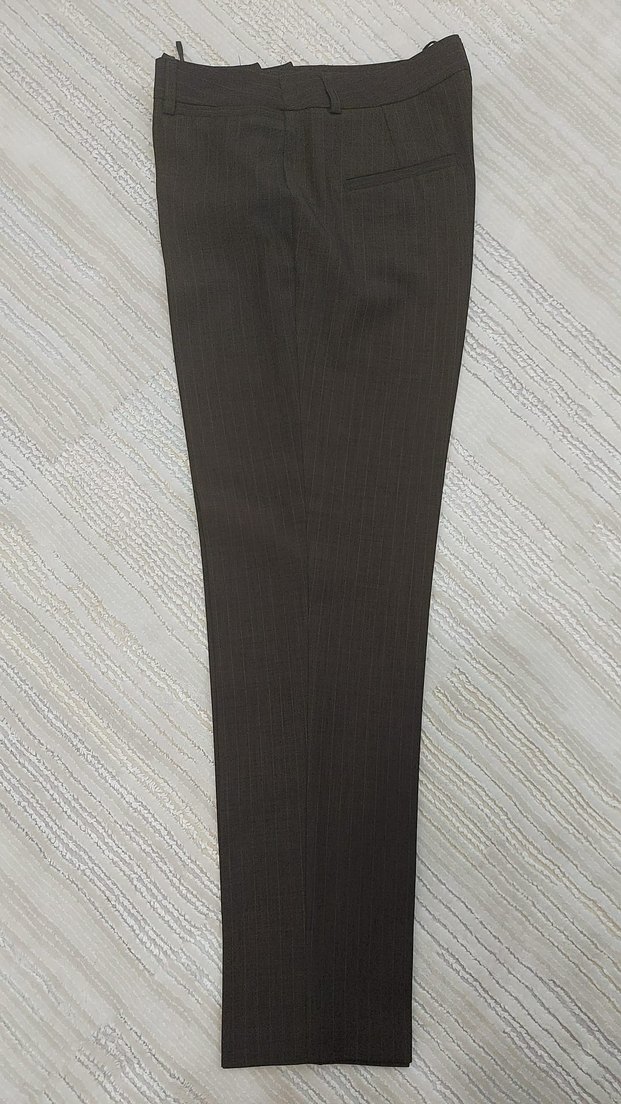 Kadın Kahverengi Kumaş Ofis Pantolonu - Görsel 3