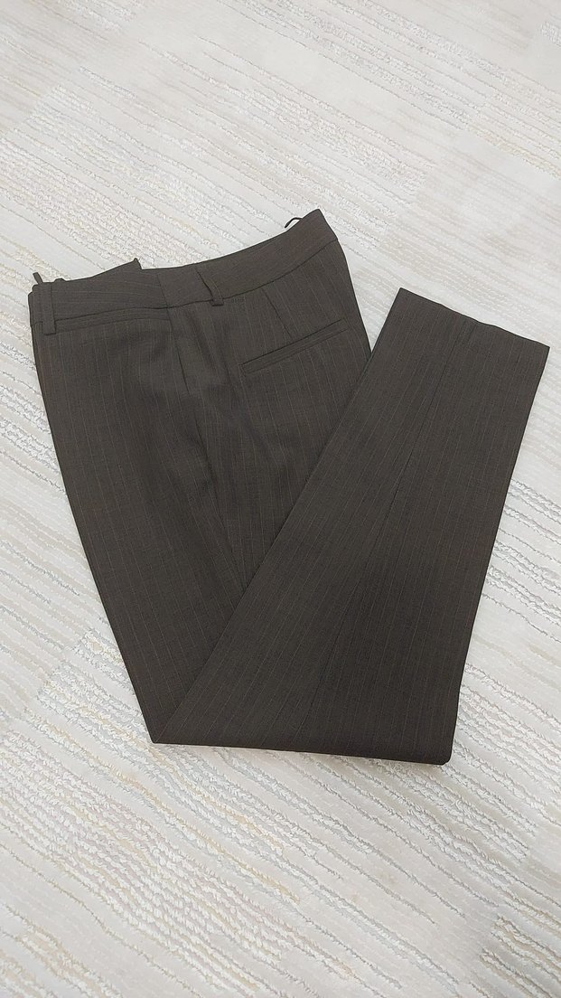 Kadın Kahverengi Kumaş Ofis Pantolonu - Görsel 2