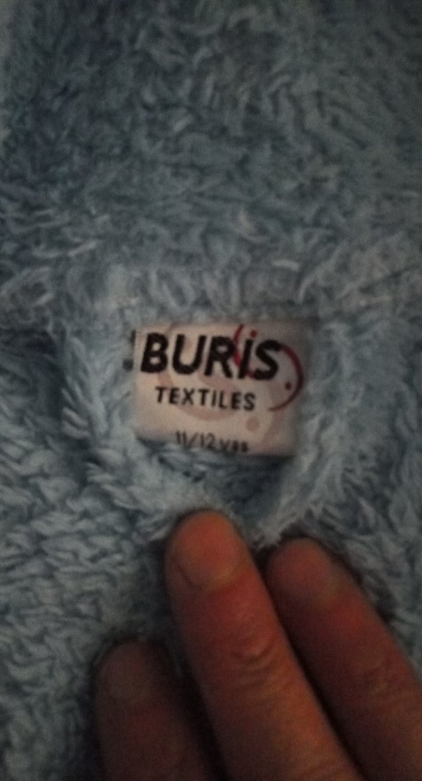 11-12 yaş Nakışlı Mavi Erkek Çocuk Bornozu - Görsel 4