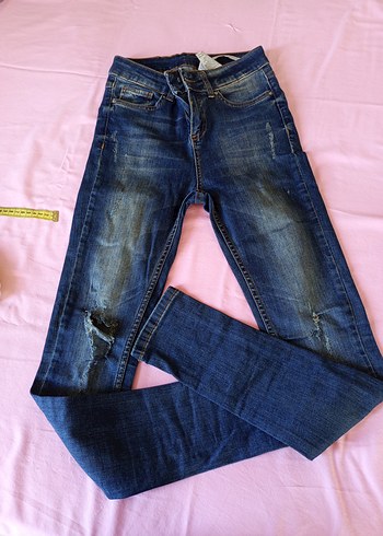 Zara Koyu Mavi Kadın Kot Pantolon