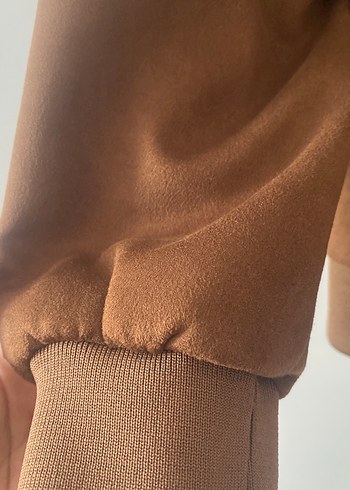 Erkek Kahverengi Süet Fermuarlı Ceket - Görsel 3