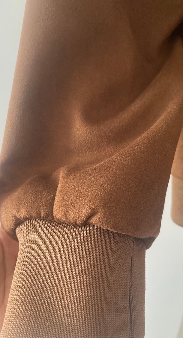 Erkek Kahverengi Süet Fermuarlı Ceket - Görsel 3