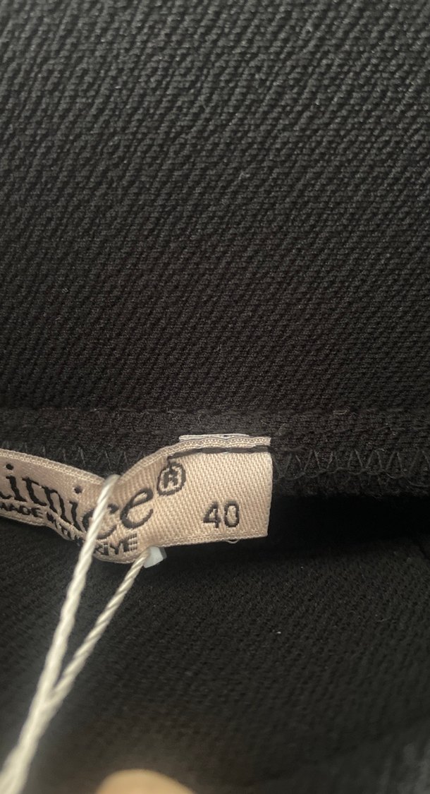 Kadın Siyah Uzun Kumaş Pantolon - Görsel 3