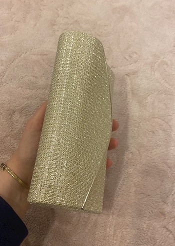 Parlak gold Kadın Portföy Çanta - Görsel 8