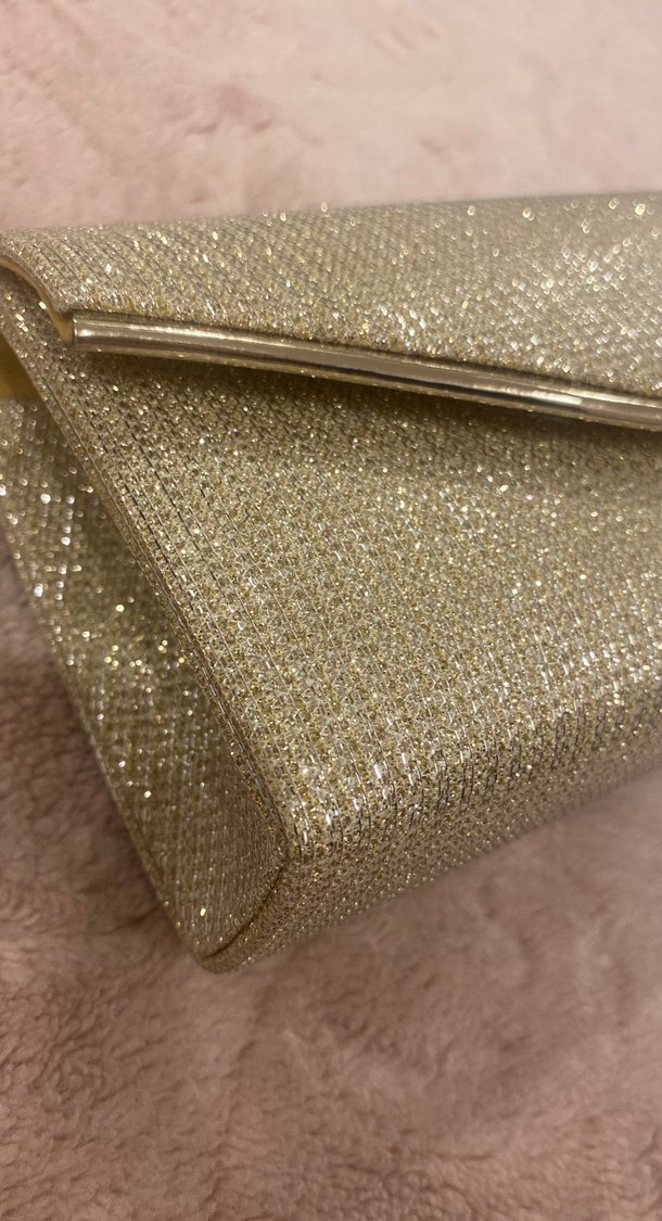 Parlak gold Kadın Portföy Çanta - Görsel 2