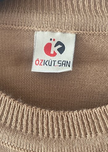 Bej Uzun Kollu Standart beden Kadın Triko Kazak - Görsel 2