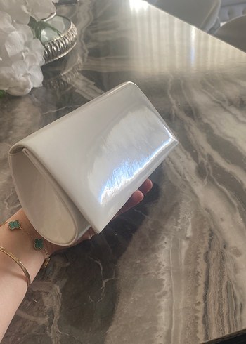 Beyaz Kadın Portföy Çanta - Görsel 6