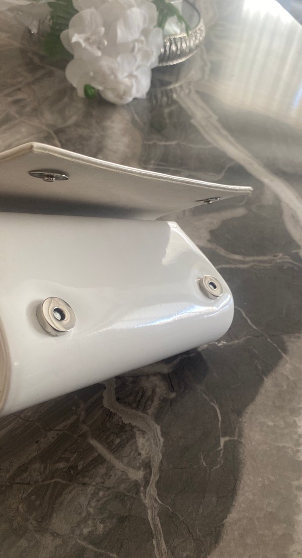 Beyaz Kadın Portföy Çanta - Görsel 4