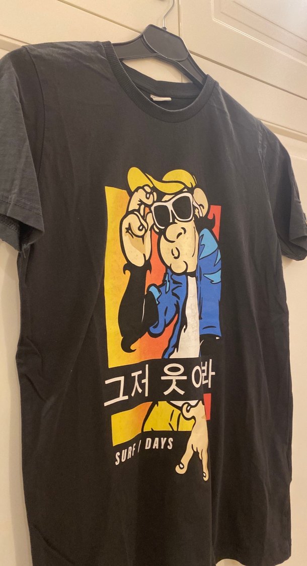 Erkek Çocuk Siyah Baskılı Pamuklu Tişört - Görsel 4