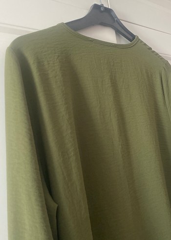 Kadın Haki Midi Keten Tunik - Görsel 6