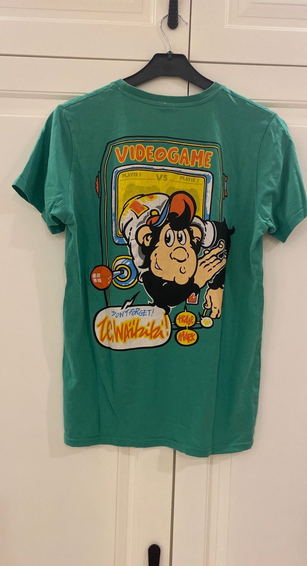 Yeşil Erkek Çocuk Kısa Kollu Baskılı Tişört - Görsel 4