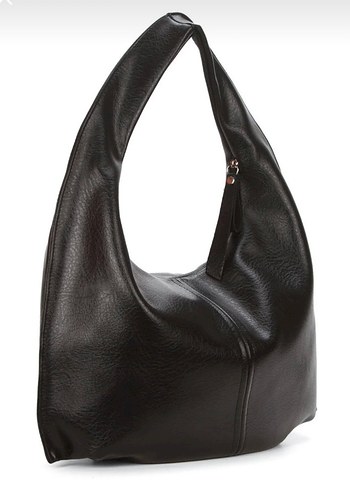 Siyah Minimalist Deri Kadın Çanta - Görsel 3