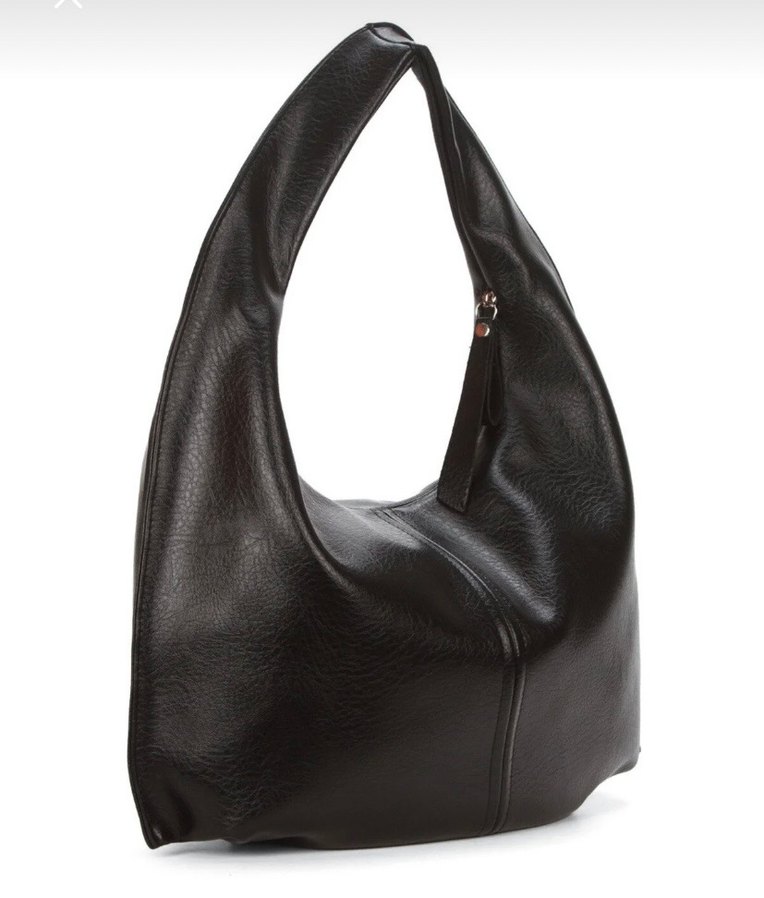 Siyah Minimalist Deri Kadın Çanta - Görsel 3