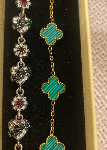 Nakış İşlemeli Zincir Detaylı Kadın Bileklik - Görsel 2