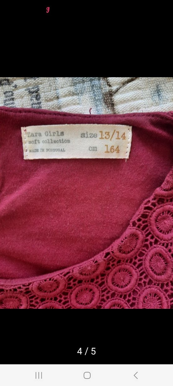 Bordo Dantel Detaylı Bohem Örgü Elbise - Görsel 3