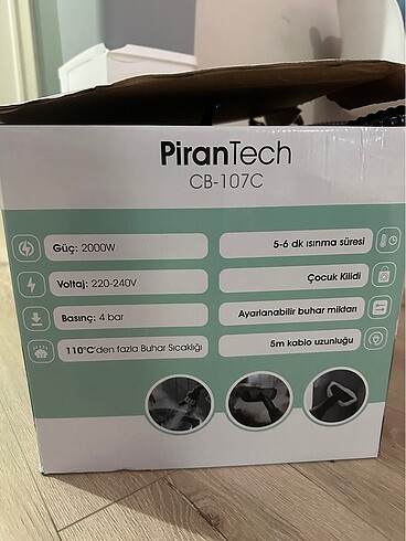 Beden Renk Pirantech Çok Fonksiyonlu Buharlı Temizlik Makinası