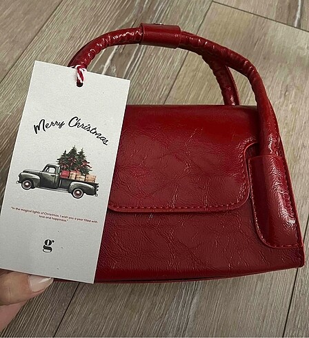 Diğer Cherry red marty içi astarlı çanta