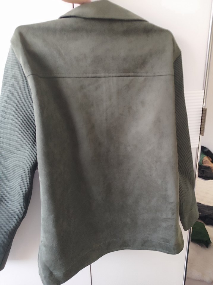 Gri Süet Düğmeli Erkek Ceket - Görsel 5