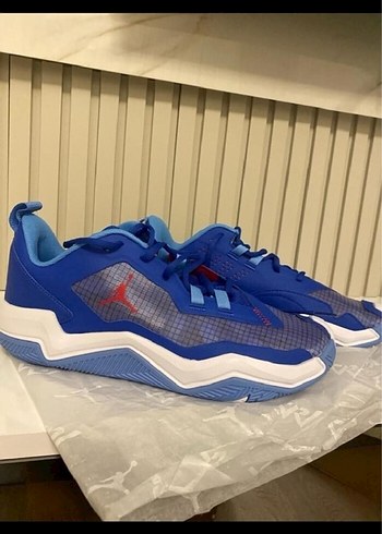 Renkli Baskılı Mavi Basketbol Ayakkabısı - Görsel 4