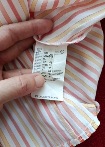 Çizgili Uzun Kollu Kadın Gömlek - Görsel 4