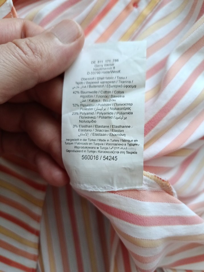 Çizgili Uzun Kollu Kadın Gömlek - Görsel 5