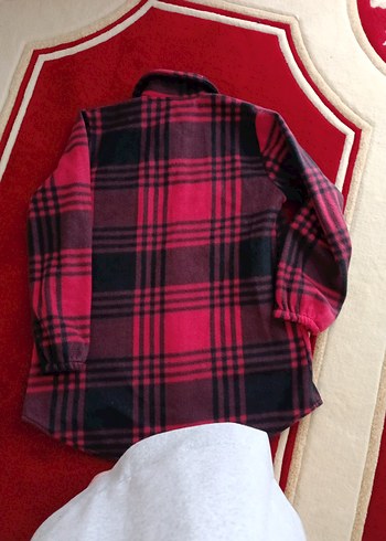 Bordo Kareli Düğmeli Kadın Gömlek - Görsel 6