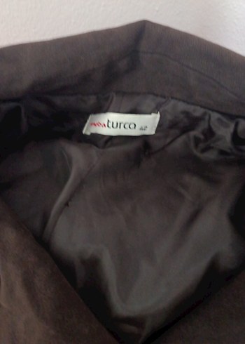 Fermuarlı Koyu Kahverengi Uzun Kaban - Görsel 3