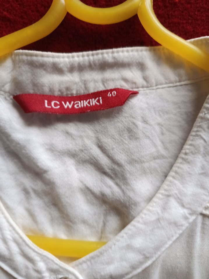 Kadın Beyaz Pamuklu Uzun Kollu Gömlek - Görsel 3