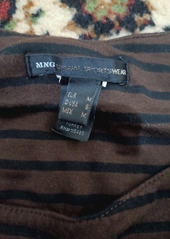 Kahverengi Çizgili Bohem Midi Elbise - Görsel 3