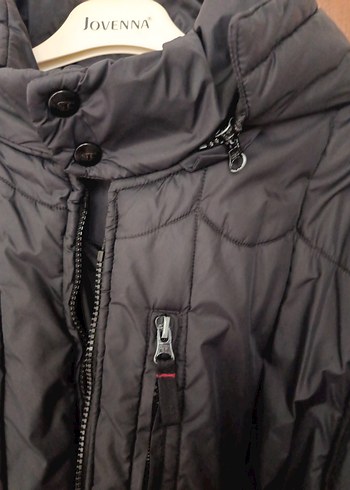 Siyah Fermuarlı  Kadın kaban - Görsel 9