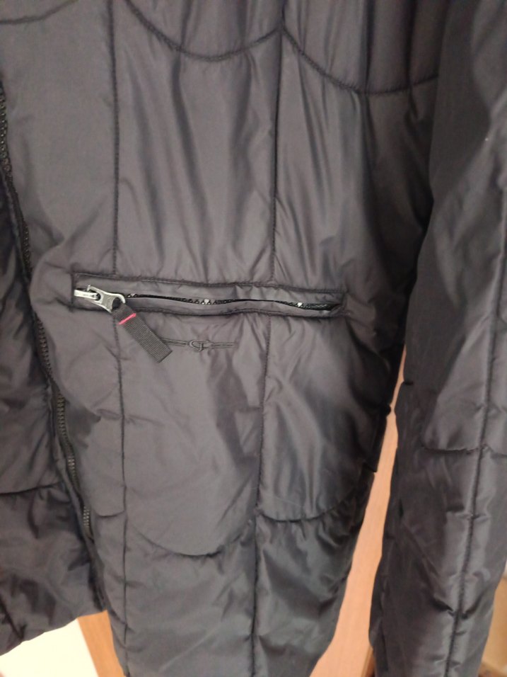 Siyah Fermuarlı  Kadın kaban - Görsel 3