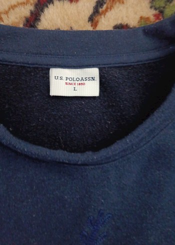 Nakışlı Mavi Kadın Sweatshirt - Görsel 2