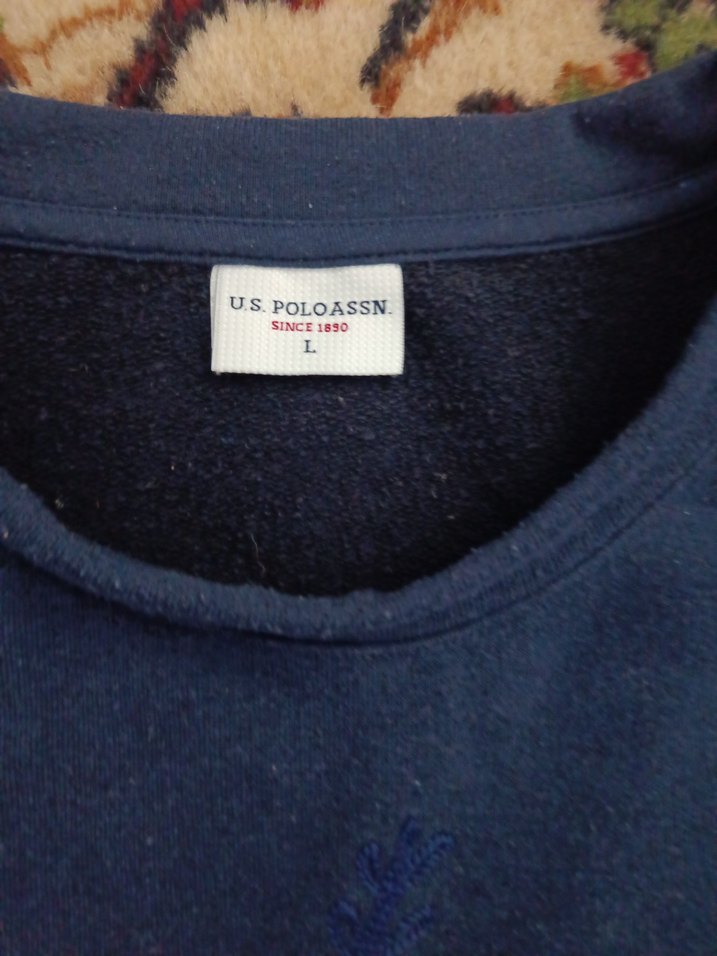 Nakışlı Mavi Kadın Sweatshirt - Görsel 2